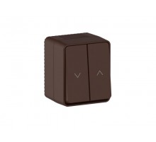 AtlasDesign Profi54 Коричневый Выключатель 2-клавишный для жалюзи, 2хсх.4  ATN546019  SE
