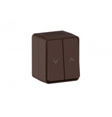 AtlasDesign Profi54 Коричневый Выключатель 2-клавишный для жалюзи, 2хсх.4  ATN546019  SE