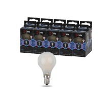 Лампа светодиодная F-LED P45-9w-840-E14 frost (филамент, шар мат, 9Вт, нейтр, E14)  Б0047027  ЭРА