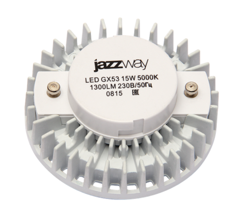 Лампа светодиодная LED 15Вт GX53 220В 3000К PLED-GX53 таблетка (плоский цилиндр)  2855435  Jazzway