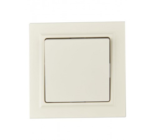 BRITE Выключатель 1-клавишный 10А в сборе ВСР10-1-0-БрКр бежевый  BR-V10-0-10-K10-F  IEK