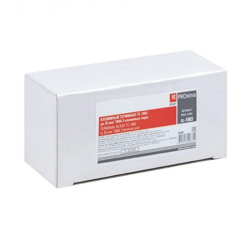 Терминал клеммный TC-1003 до 35 мм2 100A 3 клеммных пар EKF PROxima  tc-1003  EKF