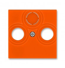 ABB Levit Оранжевый / дымчатый чёрный Накладка для розеток TV-R / TV-R-SAT Оранжевый  5011H-A00300 66  2CHH080300A4066  ABB