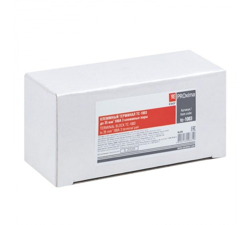 Терминал клеммный TC-1003 до 35 мм2 100A 3 клеммных пар EKF PROxima  tc-1003  EKF