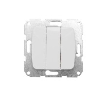 DEA Выключатель 3кл с/у 10А мех. Бел  KR-78-0204  Kranz