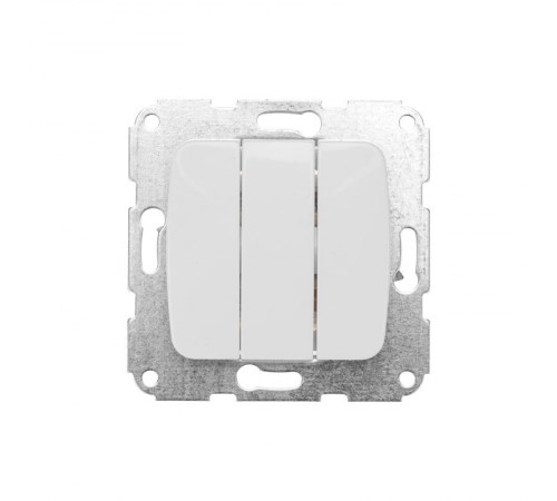 DEA Выключатель 3кл с/у 10А мех. Бел  KR-78-0204  Kranz