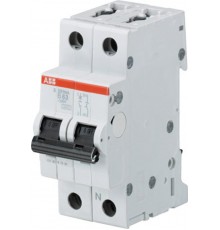 Выключатель автоматический двухполюсный (1п+N) S201 10А B 6кА (S201 B10NA)  2CDS251103R0105  ABB