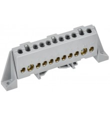 TEKFOR Шина L "фаза" в комбинированном DIN-изоляторе "Стойка" 8х12-11-Ср  TF-NN20-11-DP-K03  IEK