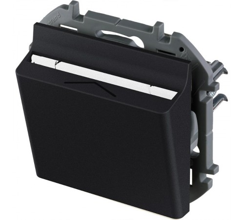 Inspiria Антрацит Выключатель карточный для гостиничных номеров С/У без рамки  673803  Legrand