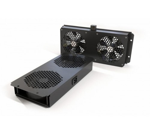 Модуль вентиляторный TFAB-T2FR-RAL9004 потолоч.с2 вент.д.уст.в шк.сер.TTC2,TTB и TWB,с подшип.и креп.эл.,без каб.пит.,черн.  396737  Hyperline