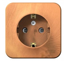 Blanca Ясень О/У Розетка с заземлением со шторками, 16А, 250В  BLNRA011105  SE