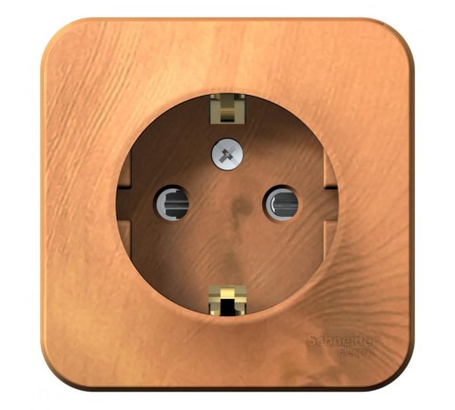 Blanca Ясень О/У Розетка с заземлением со шторками, 16А, 250В  BLNRA011105  SE