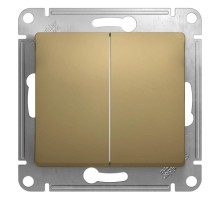 Glossa Титан Выключатель 2-клавишный, сх.5, 10АХ  GSL000451  SE