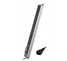 Блок распределения питания вертикальный для 19" шкафов, 16A12 ХIEC60320 C19, автоматический выключатель 1Р, индикатор т  R5V12CBOPCDC19  DKC
