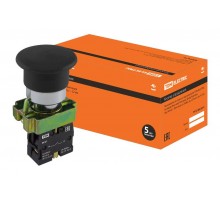 Кнопка BС21 "Грибок" без подсветки черный 1з   SQ0704-0042  TDM