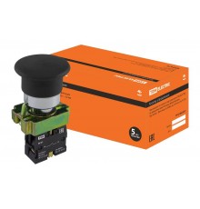 Кнопка BС21 "Грибок" без подсветки черный 1з   SQ0704-0042  TDM