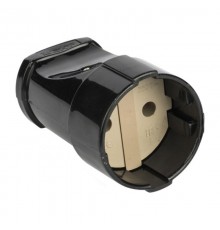 Гнездо штепсельное б/з черн. 10А 250В EKF PROxima  ASG10-30  EKF аналог ASG10-10