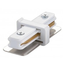 Соединитель для 2-х шинопроводов прямой внутренний однофазный белый. UBX-Q121 K11 WHITE 1 POLYBAG  10573  Volpe