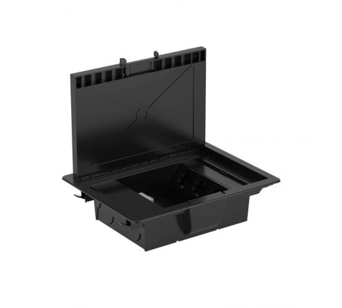 Лючок напольный 12 мод, черный RAL 9005  88012  DKC