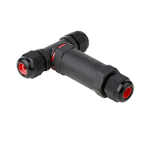 Соединитель кабельный T-образный 3 контактный IP68 0.5-2.5мм2 4-12мм  3pin-IP68-4-12T  VARTON