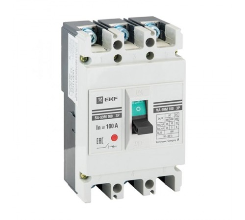 Выключатель автоматический ВА-99М 100/25А 3P 35кА EKF PROximamccb99-100-25mEKF