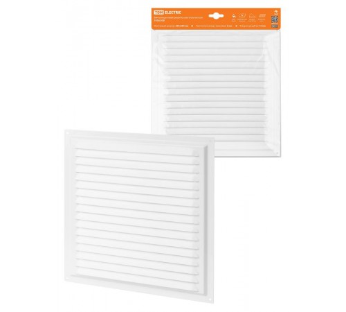 Решетка металл. 300х300, белая, с покрытием полимерной эмалью,  SQ1807-0705  TDM