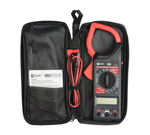 Токовые клещи цифровые 266 EKF Master  In-180702-bc266  EKF