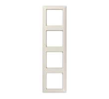 Рамка для вертикальной и горизонтальной установки, 4 поста; дюропласт; слоновая кость; AS500  AS584  Jung