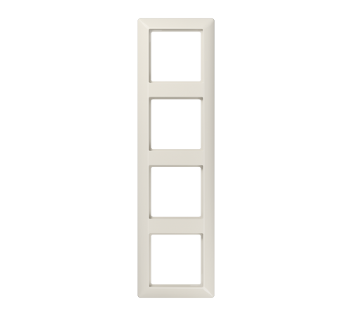 Рамка для вертикальной и горизонтальной установки, 4 поста; дюропласт; слоновая кость; AS500  AS584  Jung