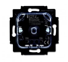 Механизм светорегулятора, DALI, поворотный, пассивный, изменение температуры цвета, до 64 РУ, скрытая установка  2CKA006599A3025  ABB