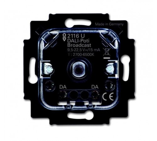Механизм светорегулятора, DALI, поворотный, пассивный, изменение температуры цвета, до 64 РУ, скрытая установка  2CKA006599A3025  ABB