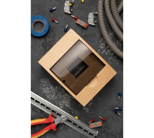 Щит распределительный навесной ЩРН-П- 6 светлое дерево IP41 EKF PROxima  pb40-n-6-light  EKF