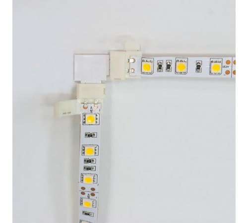 Комплект L коннекторов с соединителем для светодиодной ленты RGB  LD186  (5050/10мм) (мин упак 10шт)  23133  FERON