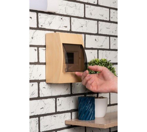 Щит распределительный навесной ЩРН-П- 6 светлое дерево IP41 EKF PROxima  pb40-n-6-light  EKF