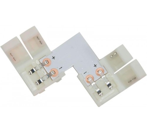 Комплект L коннекторов с соединителем для светодиодной ленты RGB  LD186  (5050/10мм) (мин упак 10шт)  23133  FERON