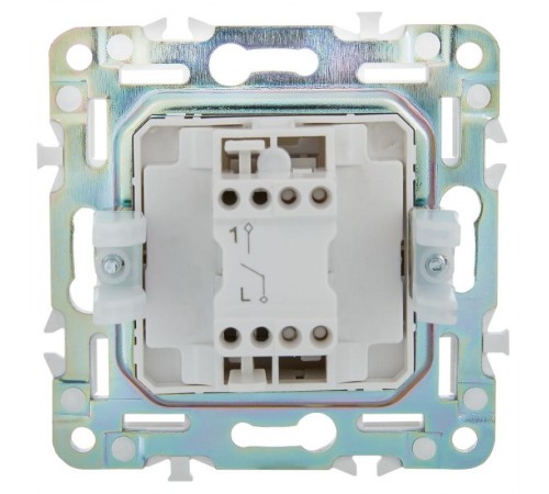 SKANDY Выключатель 1-клавишный 10А SK-V01B бежевый  SK-V10-0-10-K10  IEK