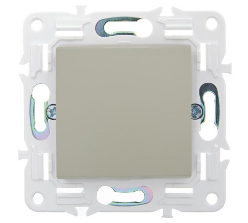 SKANDY Выключатель 1-клавишный 10А SK-V01B бежевый  SK-V10-0-10-K10  IEK