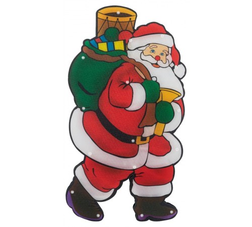 Светодиодная новогодняя фигура Дед Мороз 2 ENGDS-16, 24*45см, 20 LED, 3*AAA, IP20  Б0056007  ЭРА