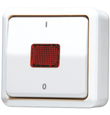 Выключатель контрольный 10 AX 250 V ~ для накладного монтажа 602KOAWW Jung