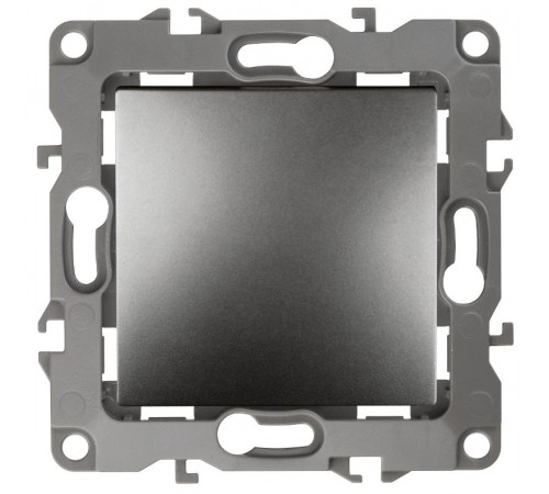 12-1111-12 Кнопка, 10АХ-250В, 12, графит   Б0047836  ЭРА