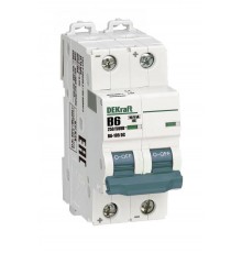Выключатель автоматический двухполюсный ВА-105 2P B кривая 6A 500В DC  13365DEK  DEKraft