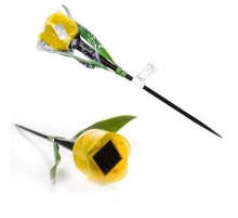 Cветильник садовый декоративный на солнечной батарее "Желтый тюльпан" USL-C-452/PT305 YELLOW TULIP 4000К, 1*LR акк. в/к. IP44  UL-00004277  Uniel