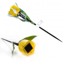 Cветильник садовый декоративный на солнечной батарее "Желтый тюльпан" USL-C-452/PT305 YELLOW TULIP 4000К, 1*LR акк. в/к. IP44  UL-00004277  Uniel