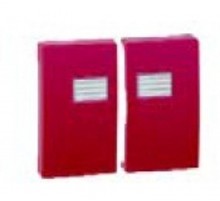 Simon 44 Aqua Клавиша (2 шт) декоративная сменная для выключателя двухклавишного с подсветкой, S44 Aqua, красный  4400026-037  Simon