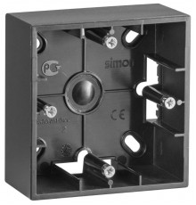 Simon 15 Графит Монтажная коробка для накладного монтажа, 1 пост  1590751-038  Simon