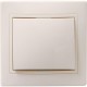 КВАРТА Кремовый Выключатель 1-клавишный 10А ВС10-1-0-ККм  EVK10-K33-10-DM  GENERICA