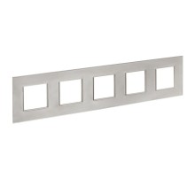 SKANDY Рамка 5-местная SK-F25Sh стекло шампань   SK-M52-G-K37  IEK