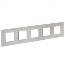 SKANDY Рамка 5-местная SK-F25Sh стекло шампань   SK-M52-G-K37  IEK