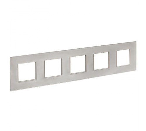 SKANDY Рамка 5-местная SK-F25Sh стекло шампань   SK-M52-G-K37  IEK