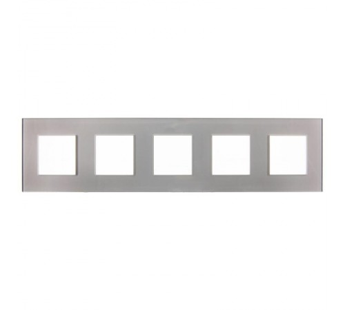 SKANDY Рамка 5-местная SK-F25Sh стекло шампань   SK-M52-G-K37  IEK